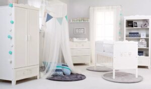 Szeroki regał do pokoju dziecka z szufladą marsell